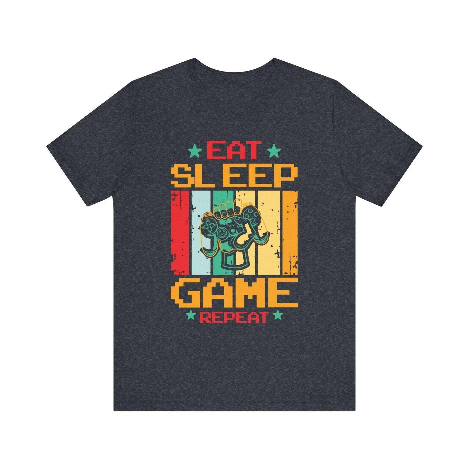 Retro Gaming Eat Sleep Game Repeat T Shirt
