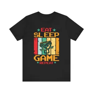 Retro Gaming Eat Sleep Game Repeat T Shirt