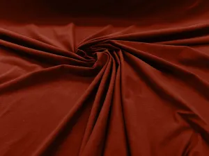 Rust 58/60" Wide Cotton Jersey Spandex Knit Blend 95% Cotton 5 percent Spandex/Stretch Fabric/Costume