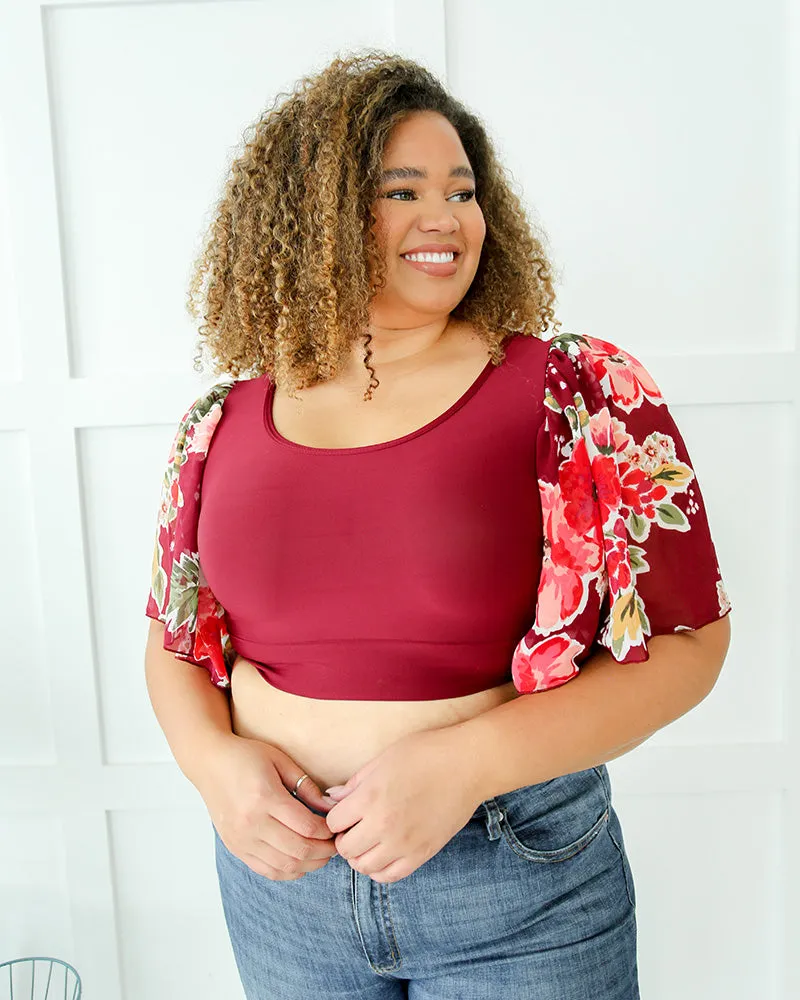 Seasonal  colors Waterfall Sleeved Halftee
