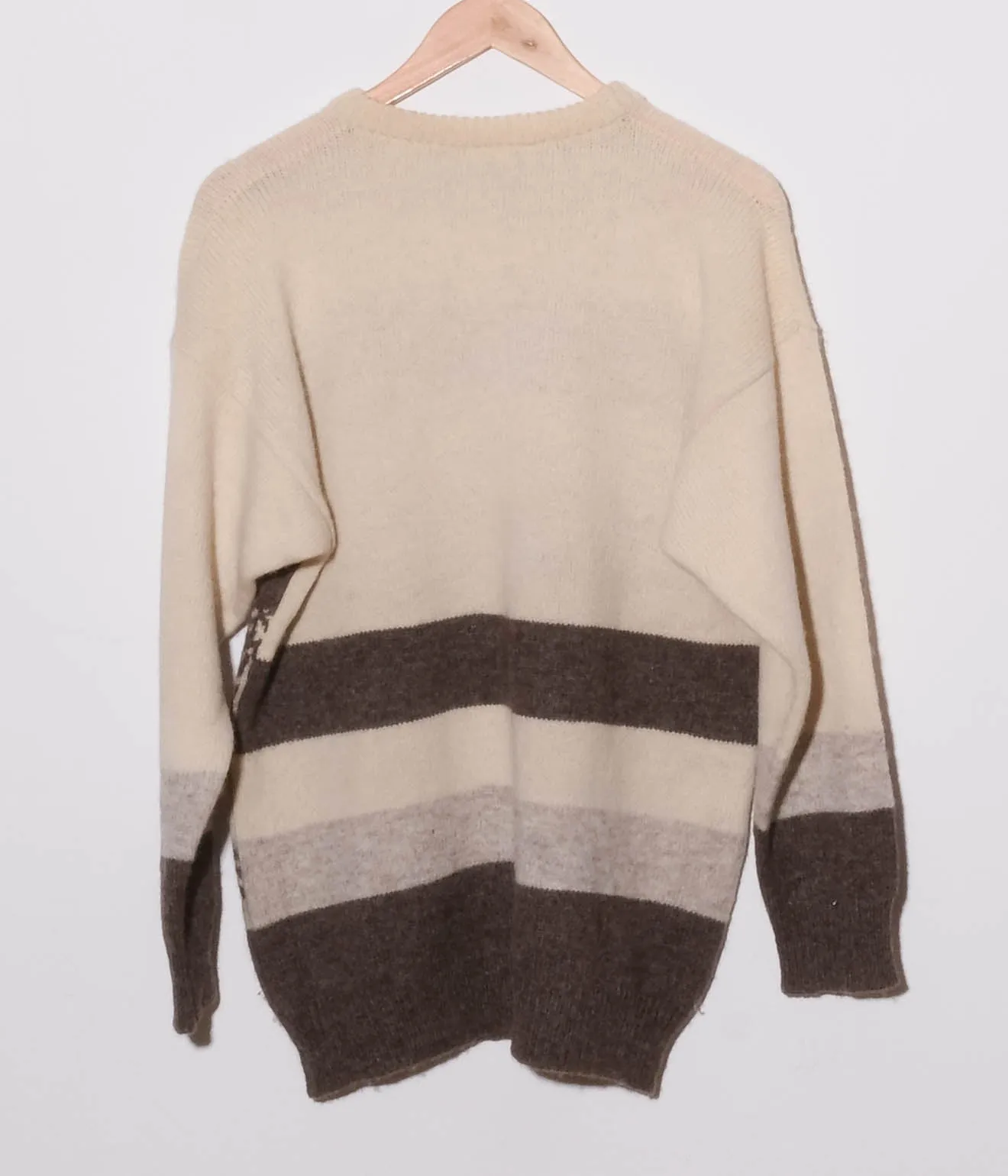 Sheep Sweater (White×Natural)