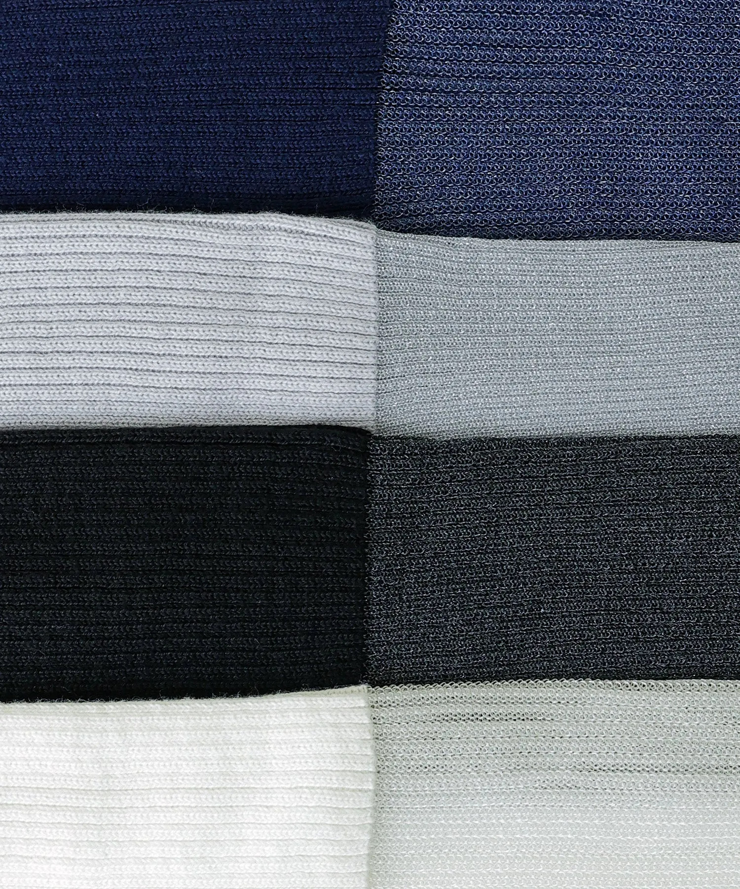 Sheer sleeve rib knit tops