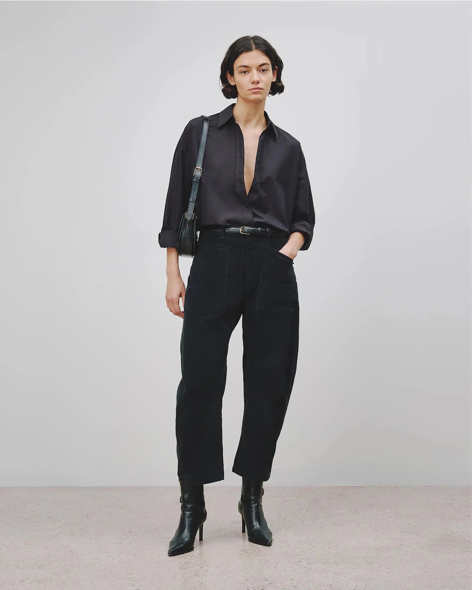 Shon Corduroy Pant in Black