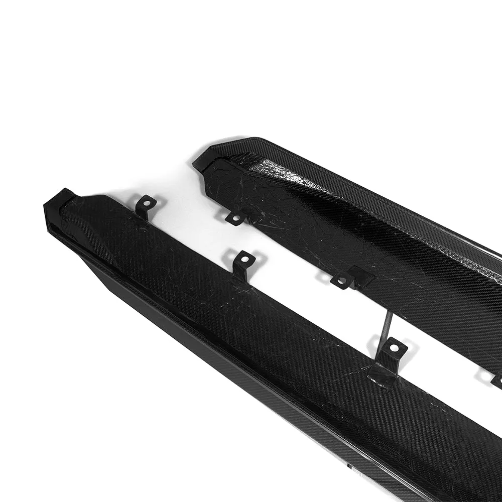 SOOQOO USA Side Skirts for BMW X5M X5MC F95 LCI Carbon Fiber