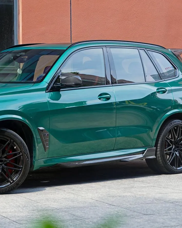 SOOQOO USA Side Skirts for BMW X5M X5MC F95 LCI Carbon Fiber