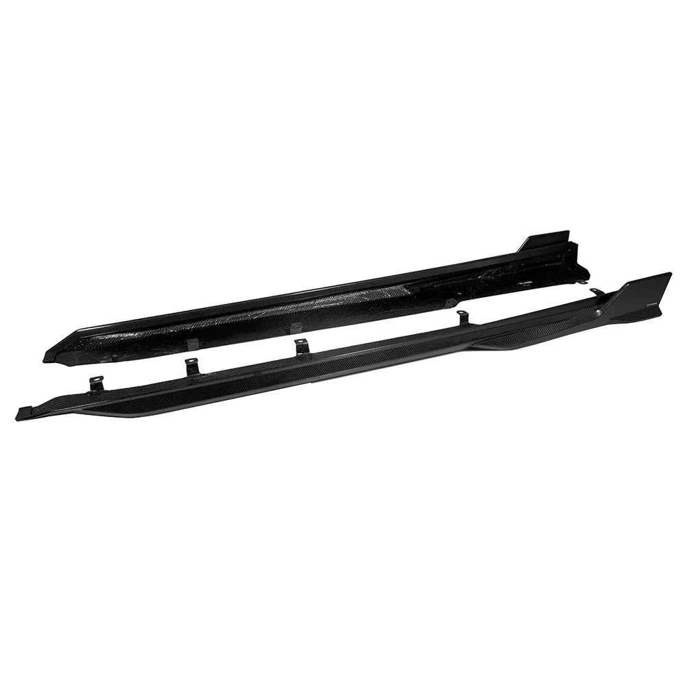 SOOQOO USA Side Skirts for BMW X5M X5MC F95 LCI Carbon Fiber