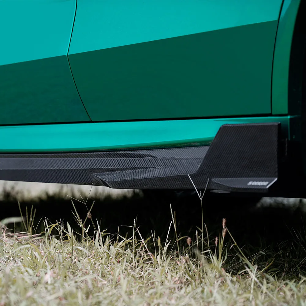 SOOQOO USA Side Skirts for BMW X5M X5MC F95 LCI Carbon Fiber