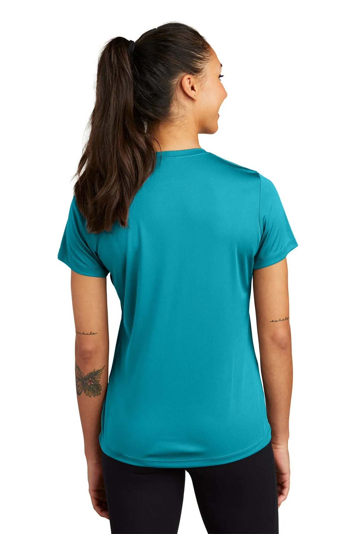 Sport-Tek Ladies PosiCharge Branded Competitor Tee's, Tropic Blue