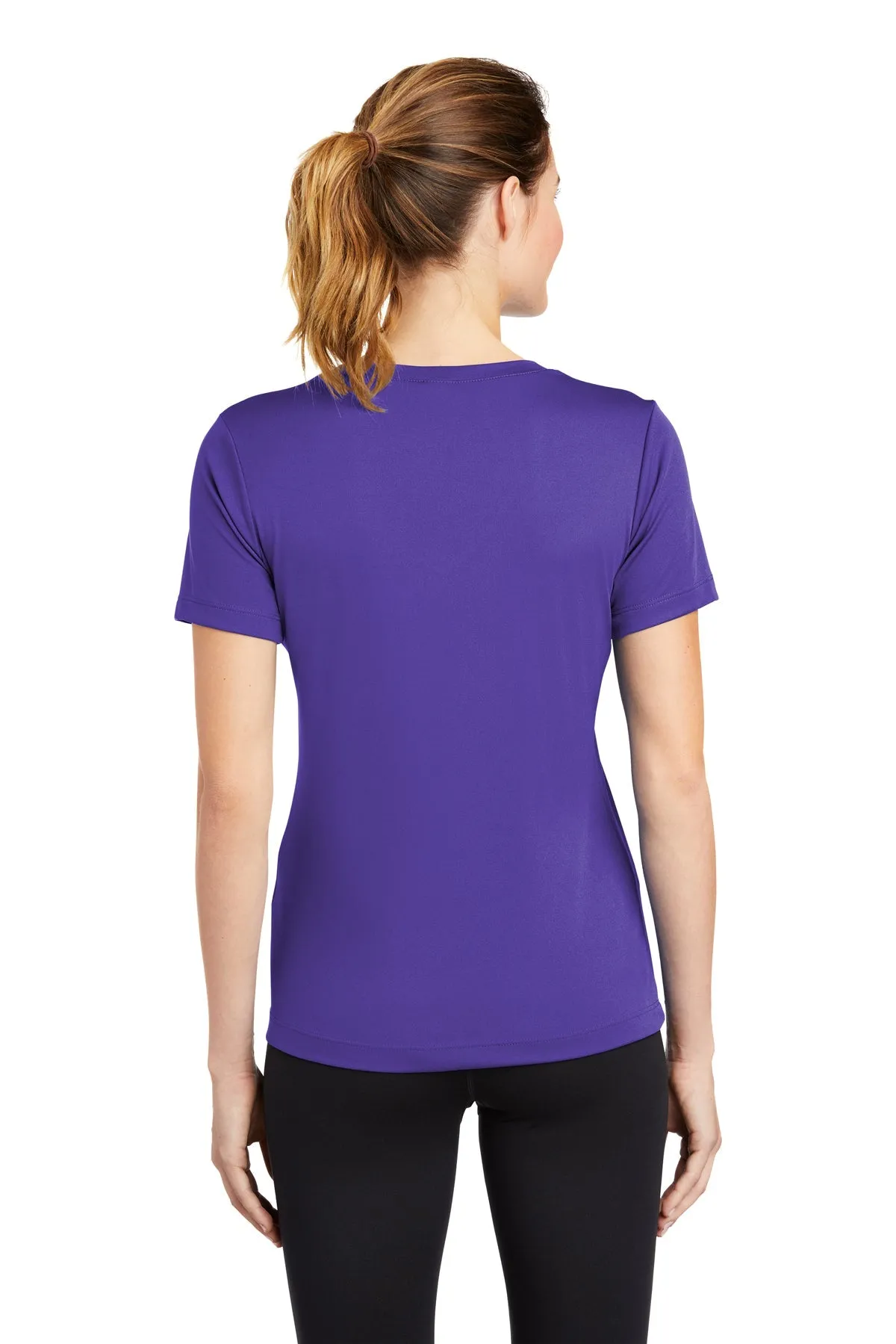 Sport-Tek Ladies PosiCharge Competitor Customized V-Neck Tee's, Purple