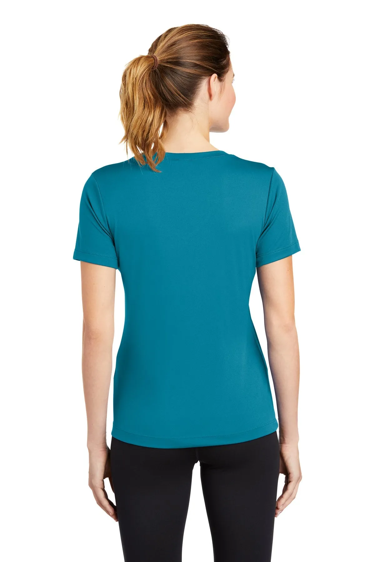 Sport-Tek Ladies PosiCharge Competitor Customized V-Neck Tee's, Tropic Blue