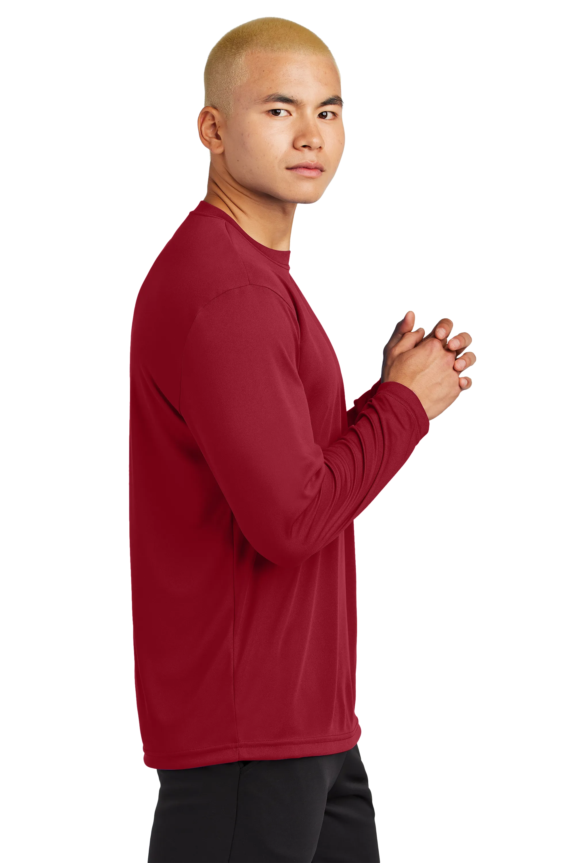 Sport-Tek® Long Sleeve PosiCharge® Competitor™ Tee - Deep Red