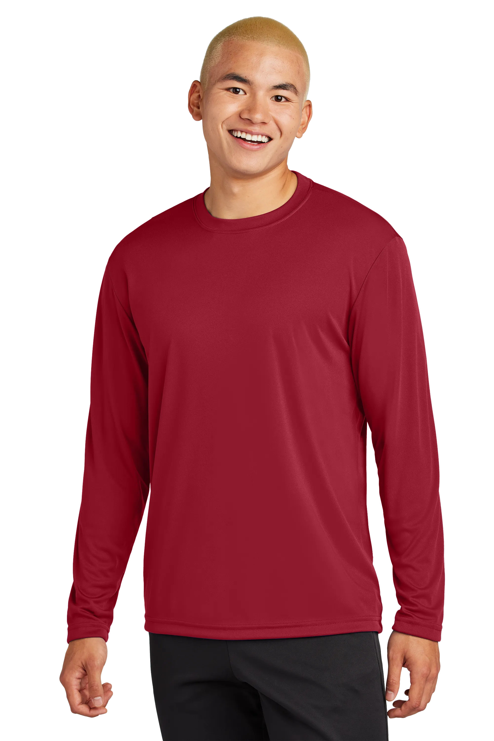 Sport-Tek® Long Sleeve PosiCharge® Competitor™ Tee - Deep Red