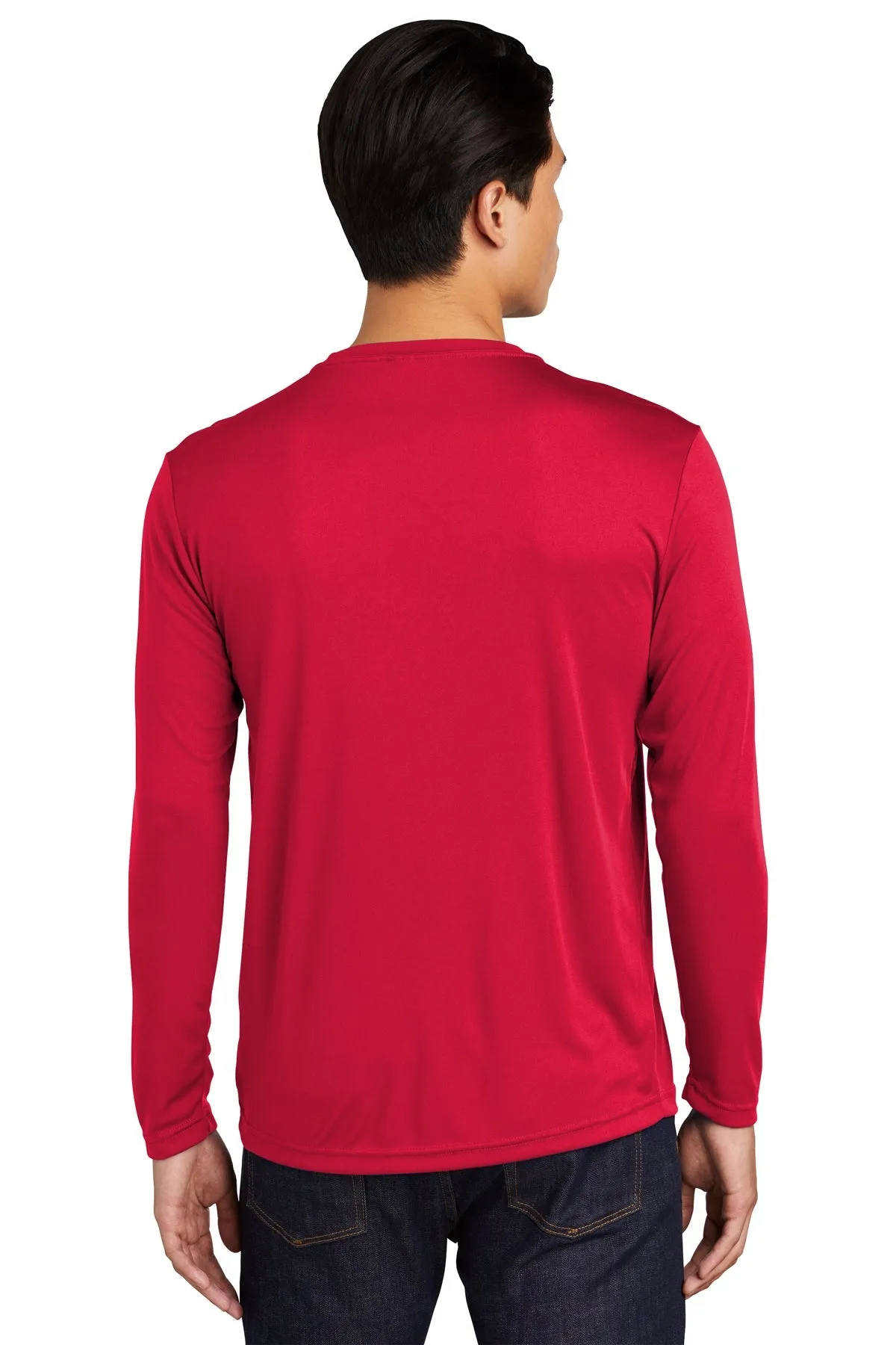 Sport-Tek Tall Long Sleeve PosiCharge Customized Competitor Tee's, True Red