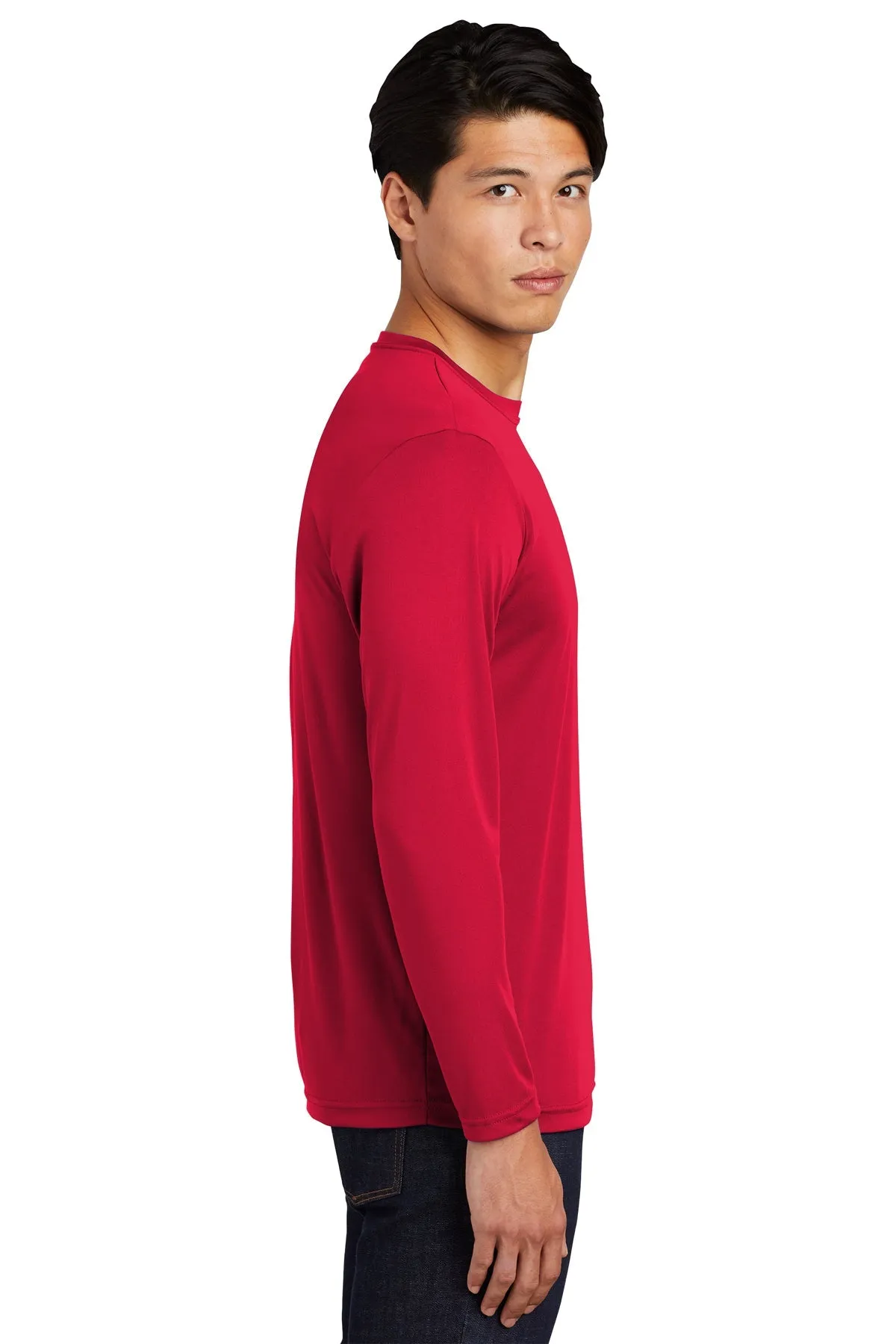 Sport-Tek Tall Long Sleeve PosiCharge Customized Competitor Tee's, True Red