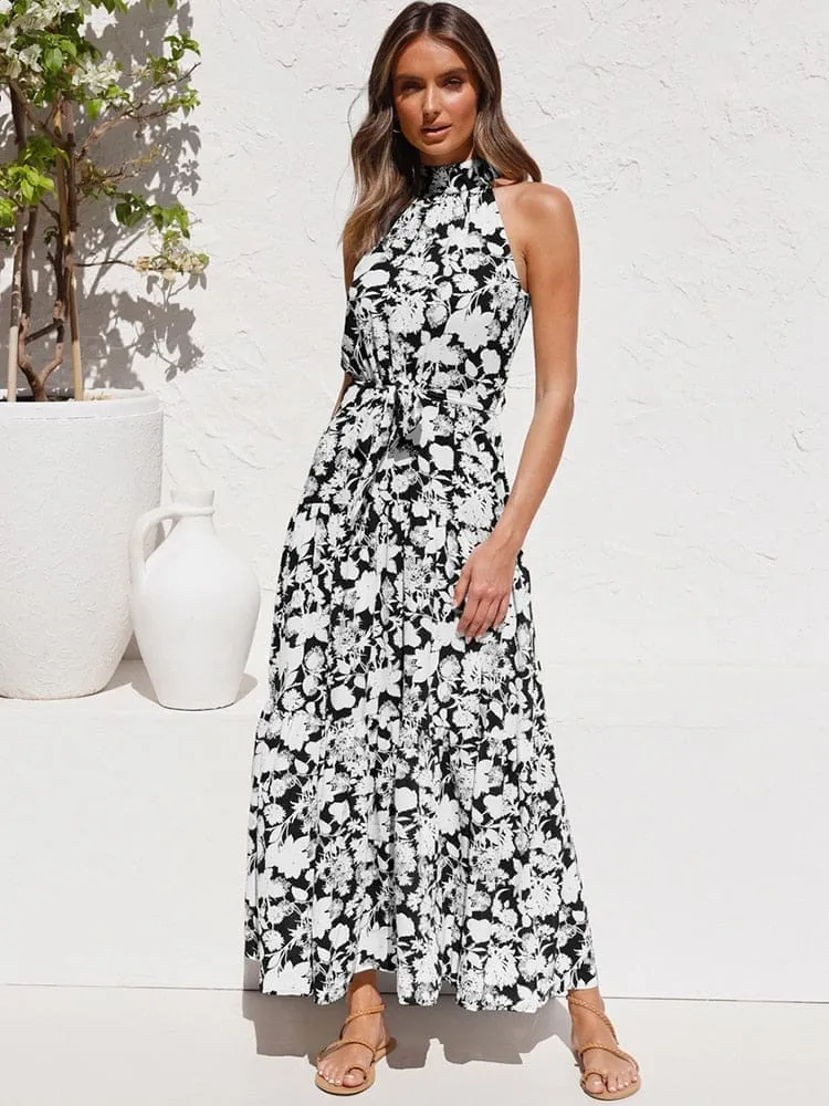Summer Long Polka Dot Casual Dresses