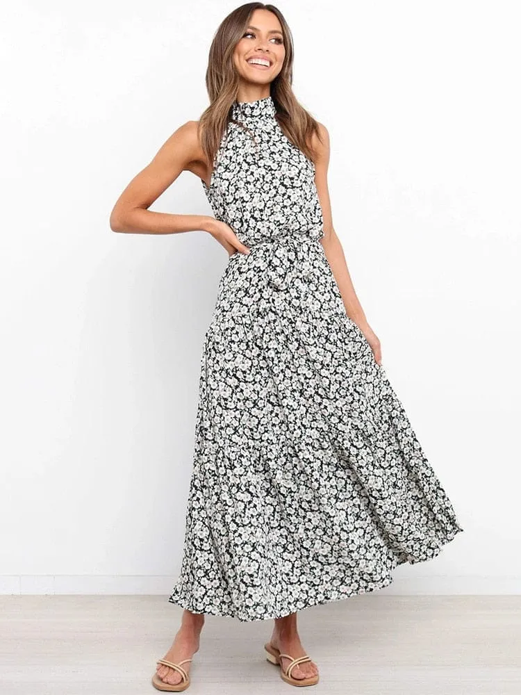 Summer Long Polka Dot Casual Dresses