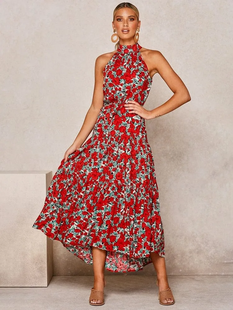 Summer Long Polka Dot Casual Dresses