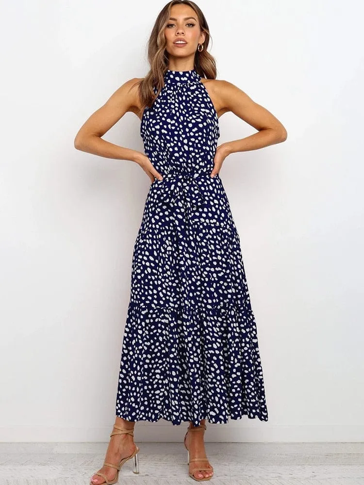 Summer Long Polka Dot Casual Dresses