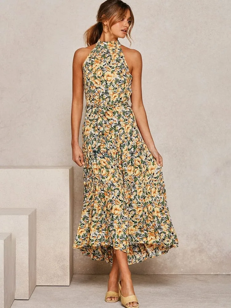 Summer Long Polka Dot Casual Dresses