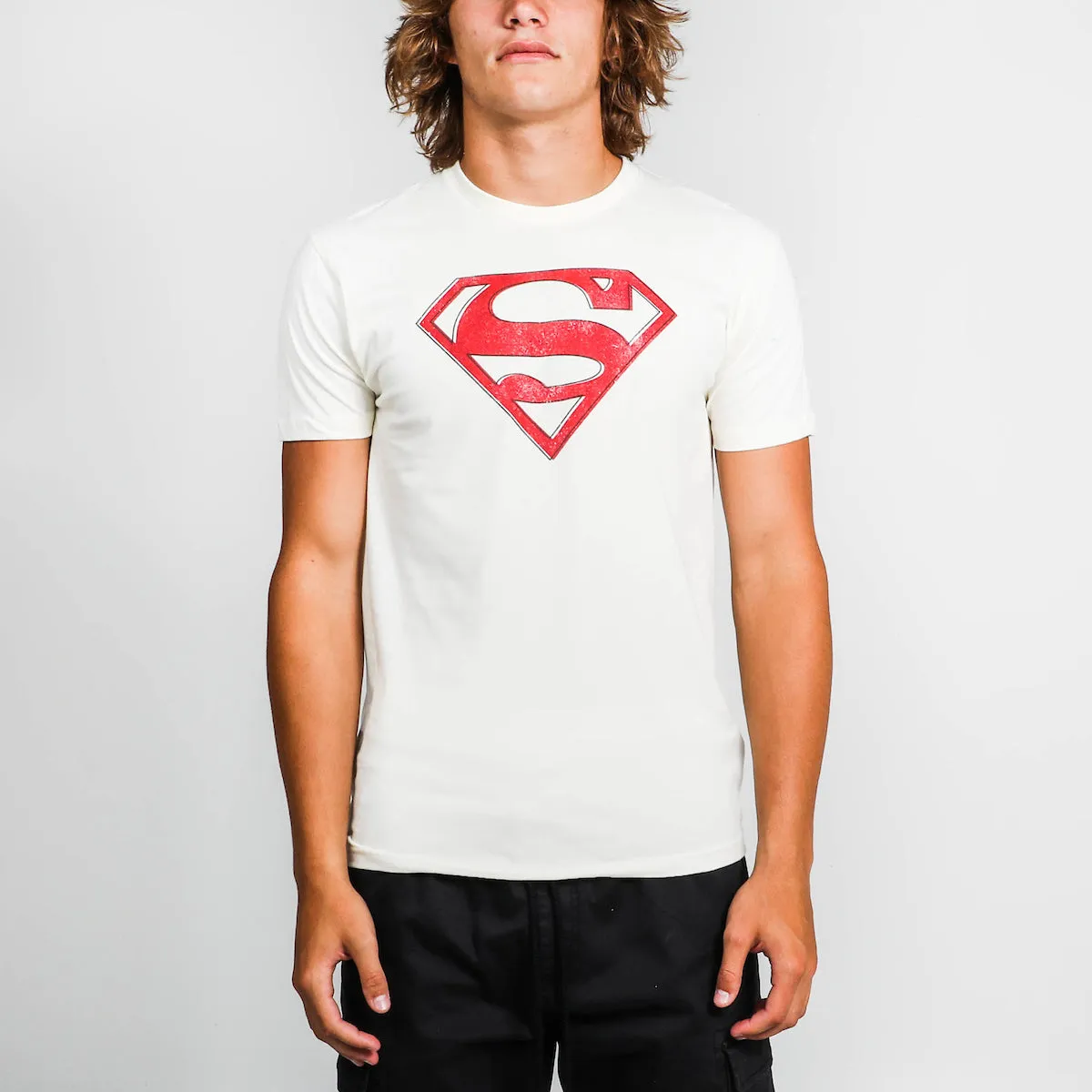 Superman S-Shield Natural Tee