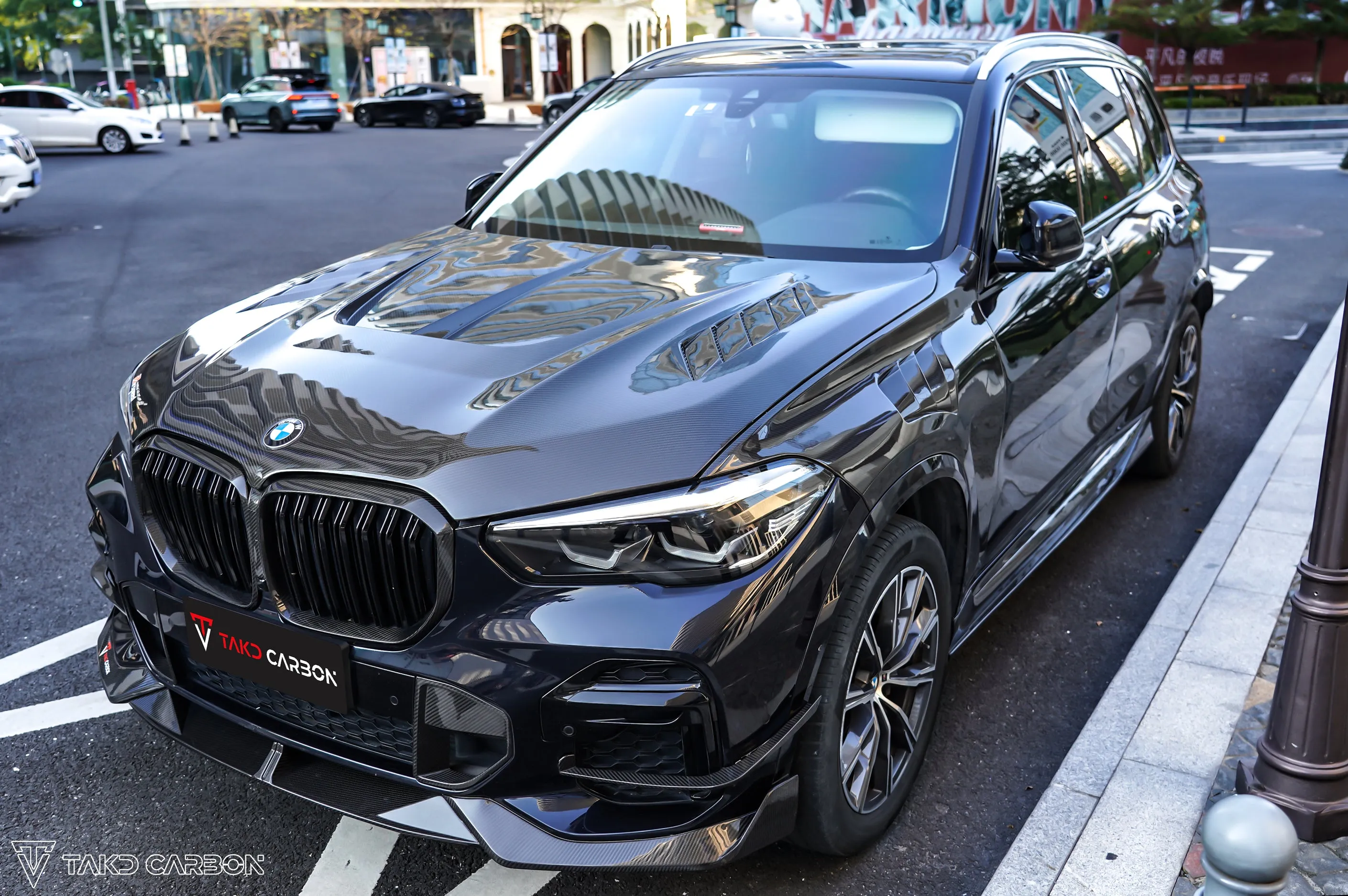 TAKD Side Skirts for BMW X5 M60i M50i & s/x Drive 40i G05 2019-ON Carbon Fiber