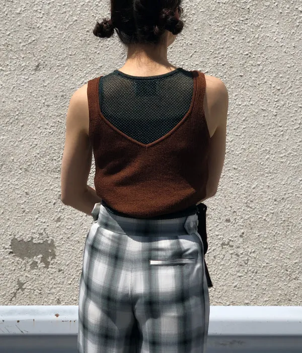 TAN/SPARKLE CAMITANK(BRONZE GREEN)
