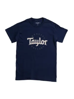 Taylor Mens Two-Color Logo T-Shirt, Navy, XL