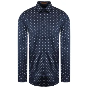 Ted Baker Area Mens Navy Geometric Print Shirt