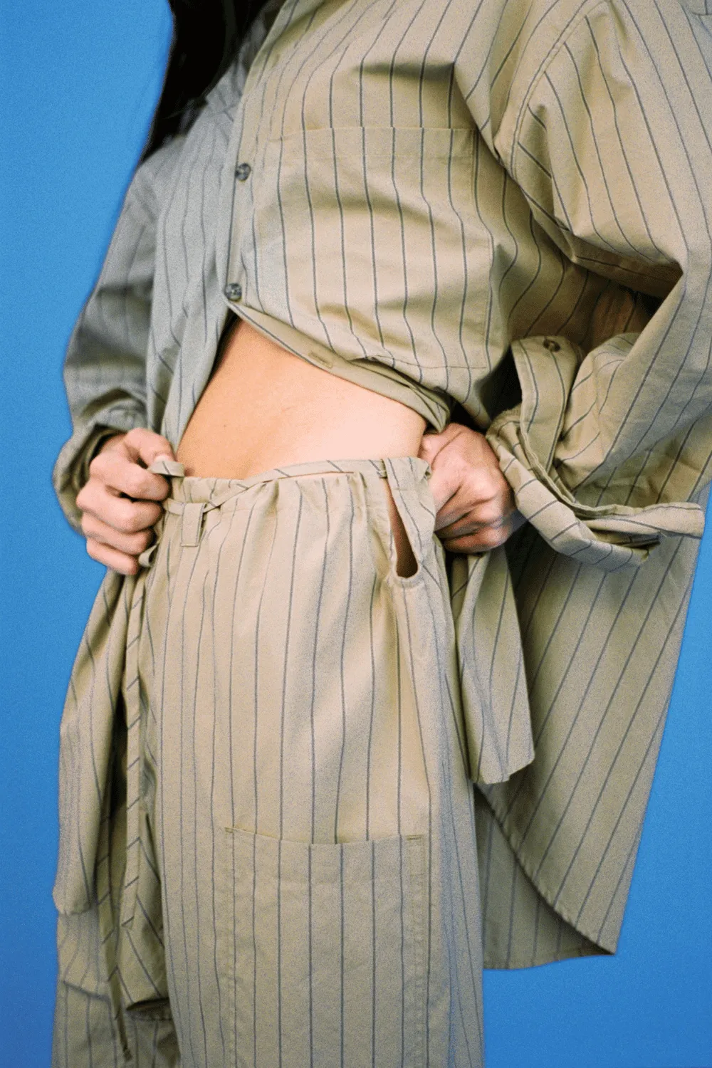 The Lou Pant | Camel Stripe