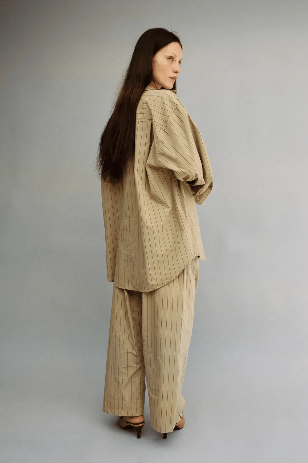 The Lou Pant | Camel Stripe