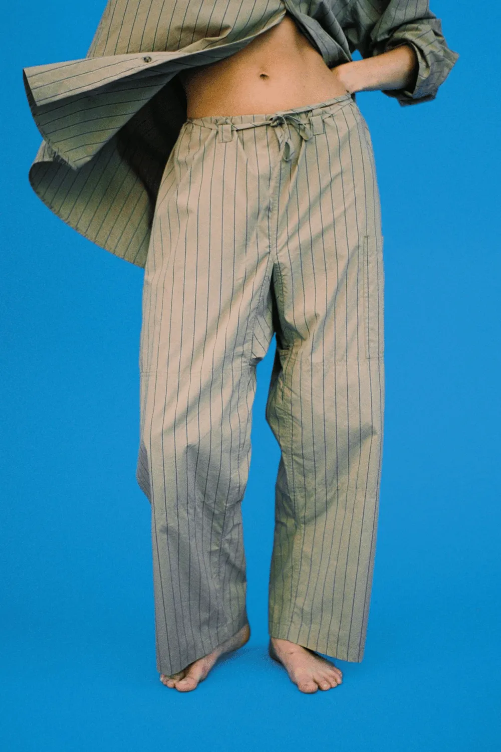 The Lou Pant | Camel Stripe