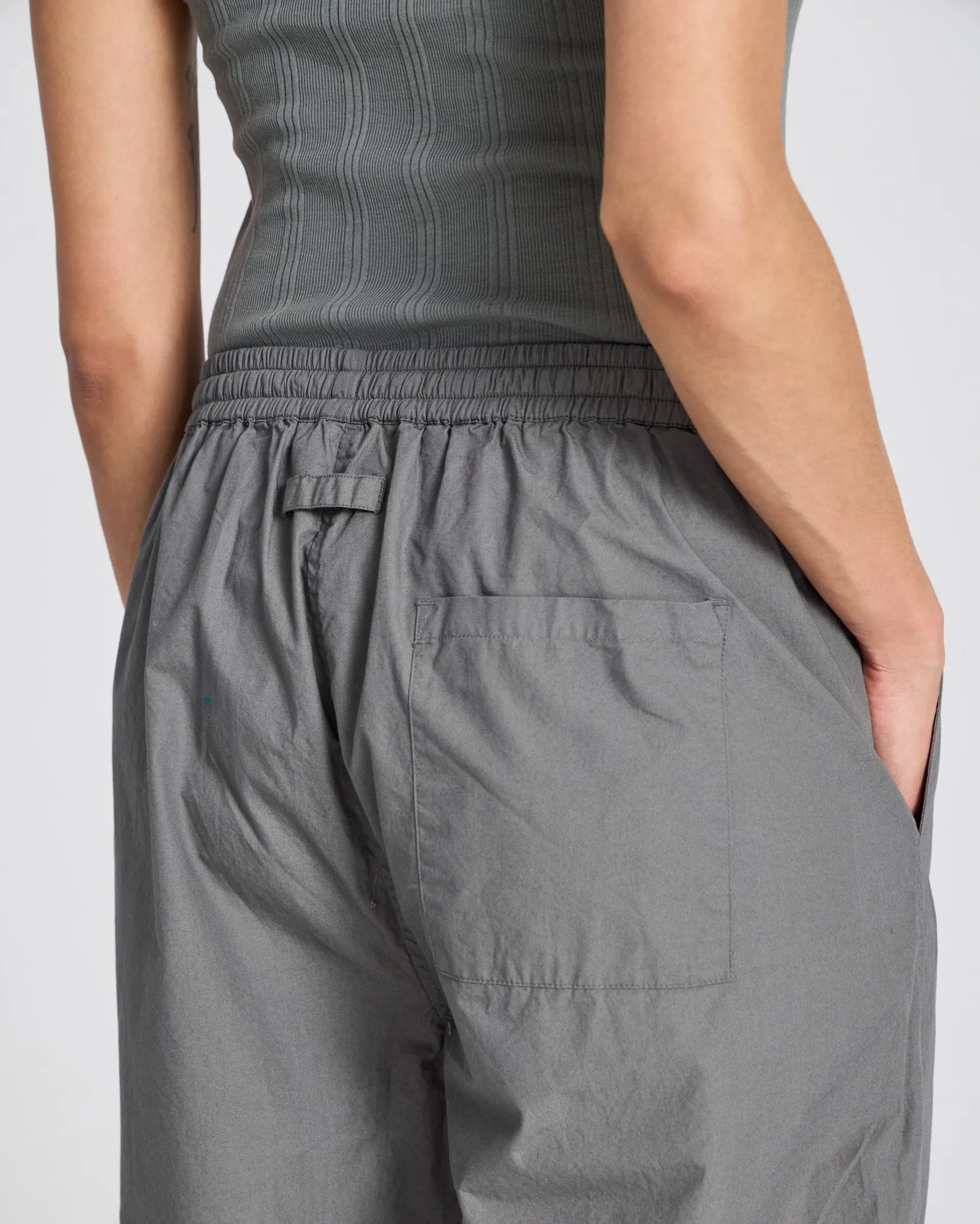Thilde Pant Poplin GOTS 243975 - Metal Grey