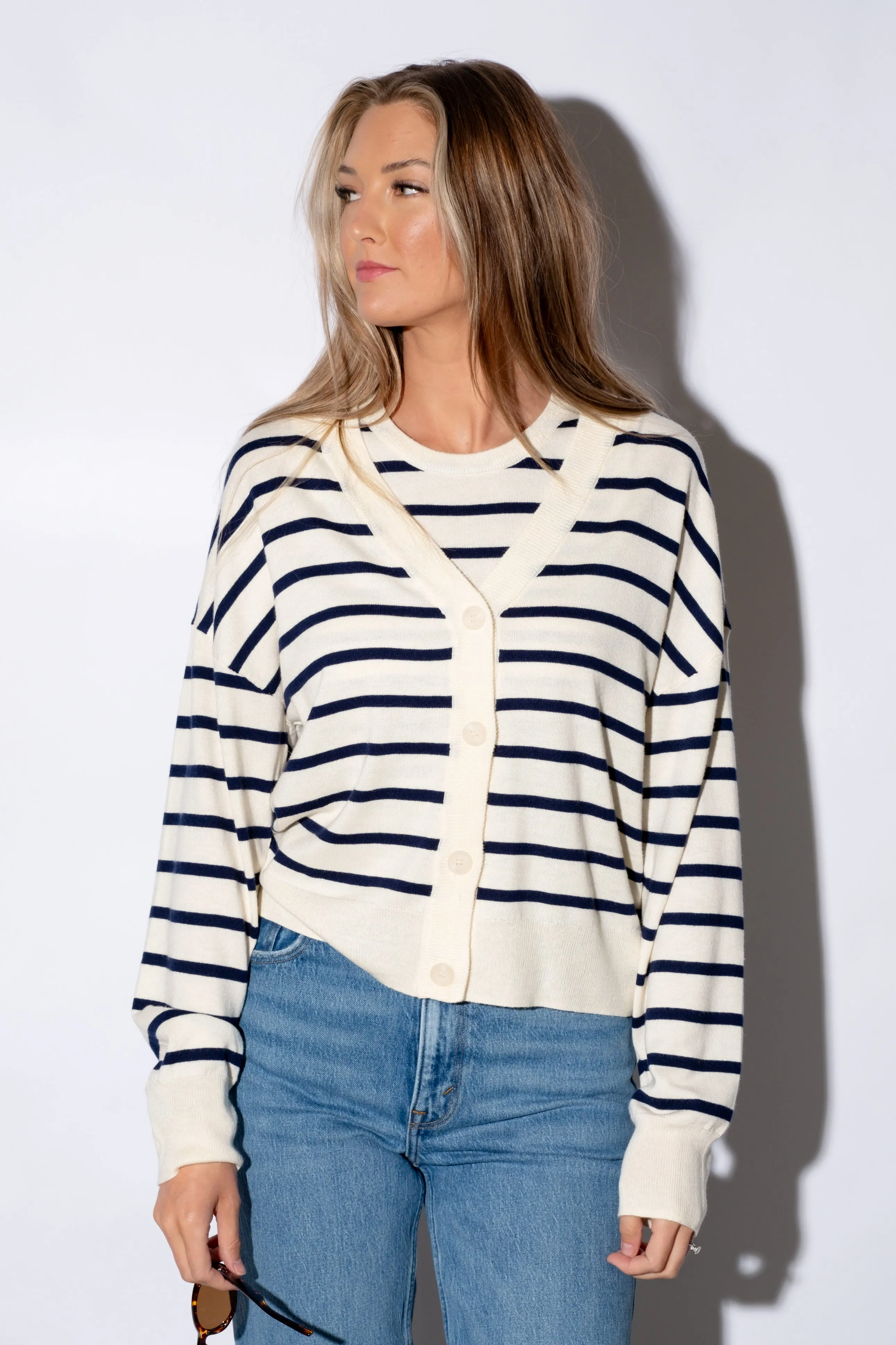 Twila Striped Cardigan