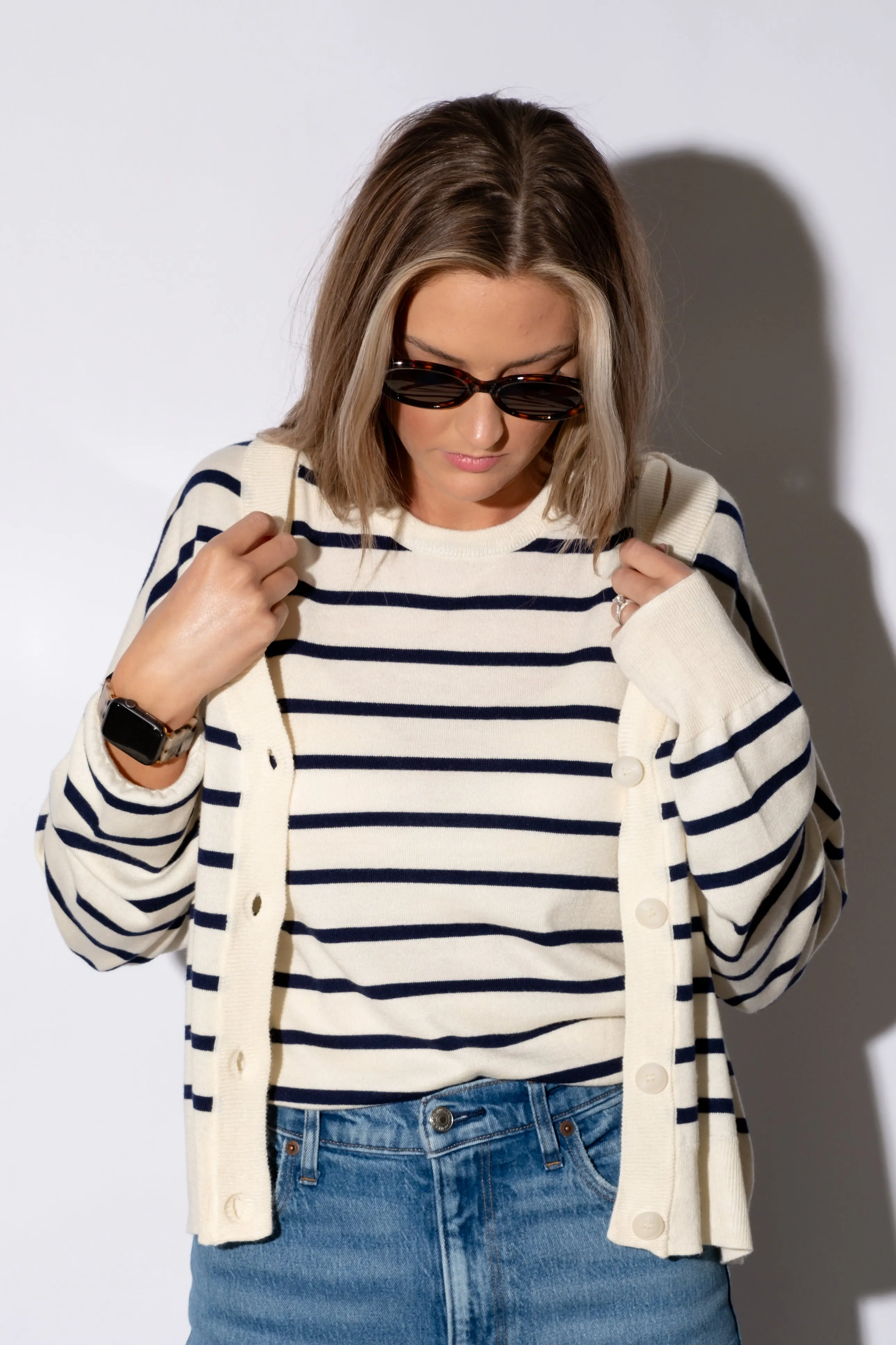Twila Striped Cardigan