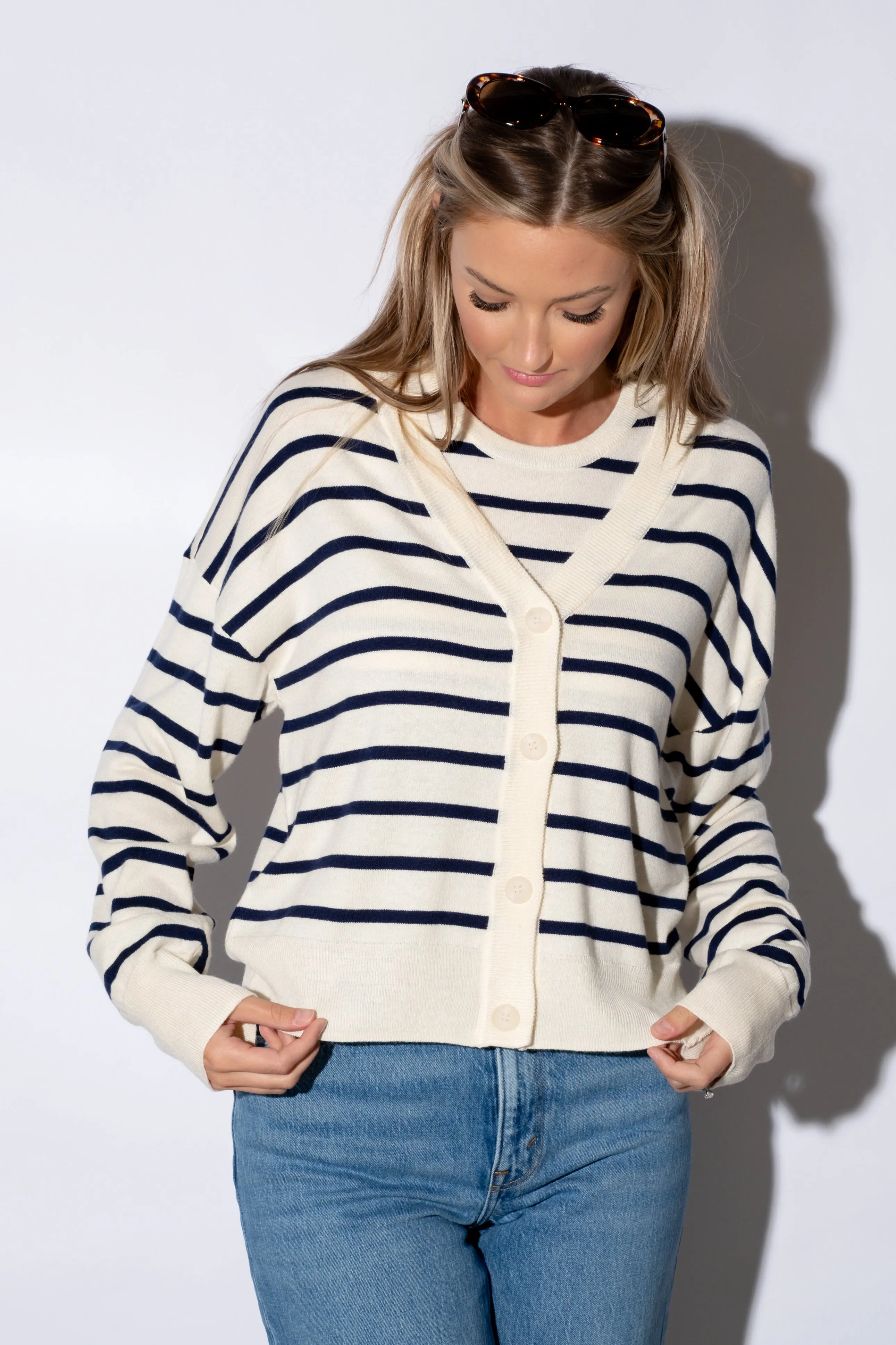 Twila Striped Cardigan