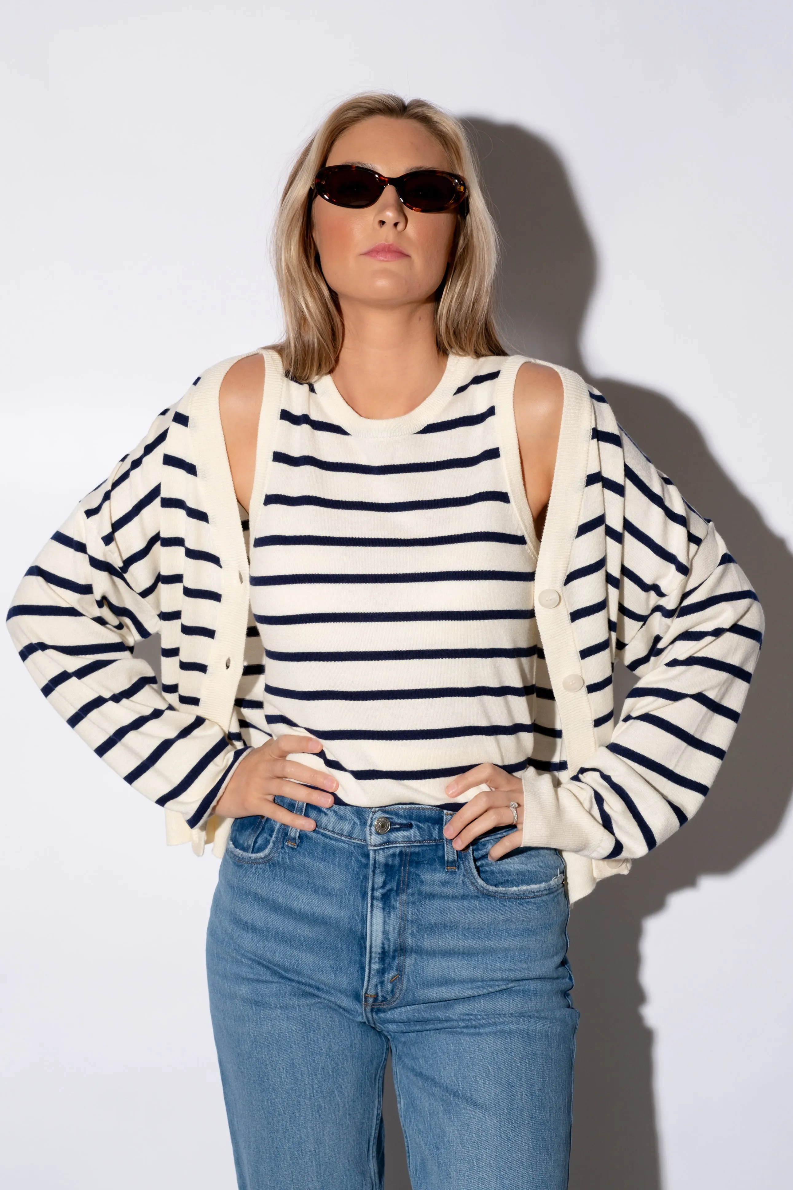 Twila Striped Cardigan