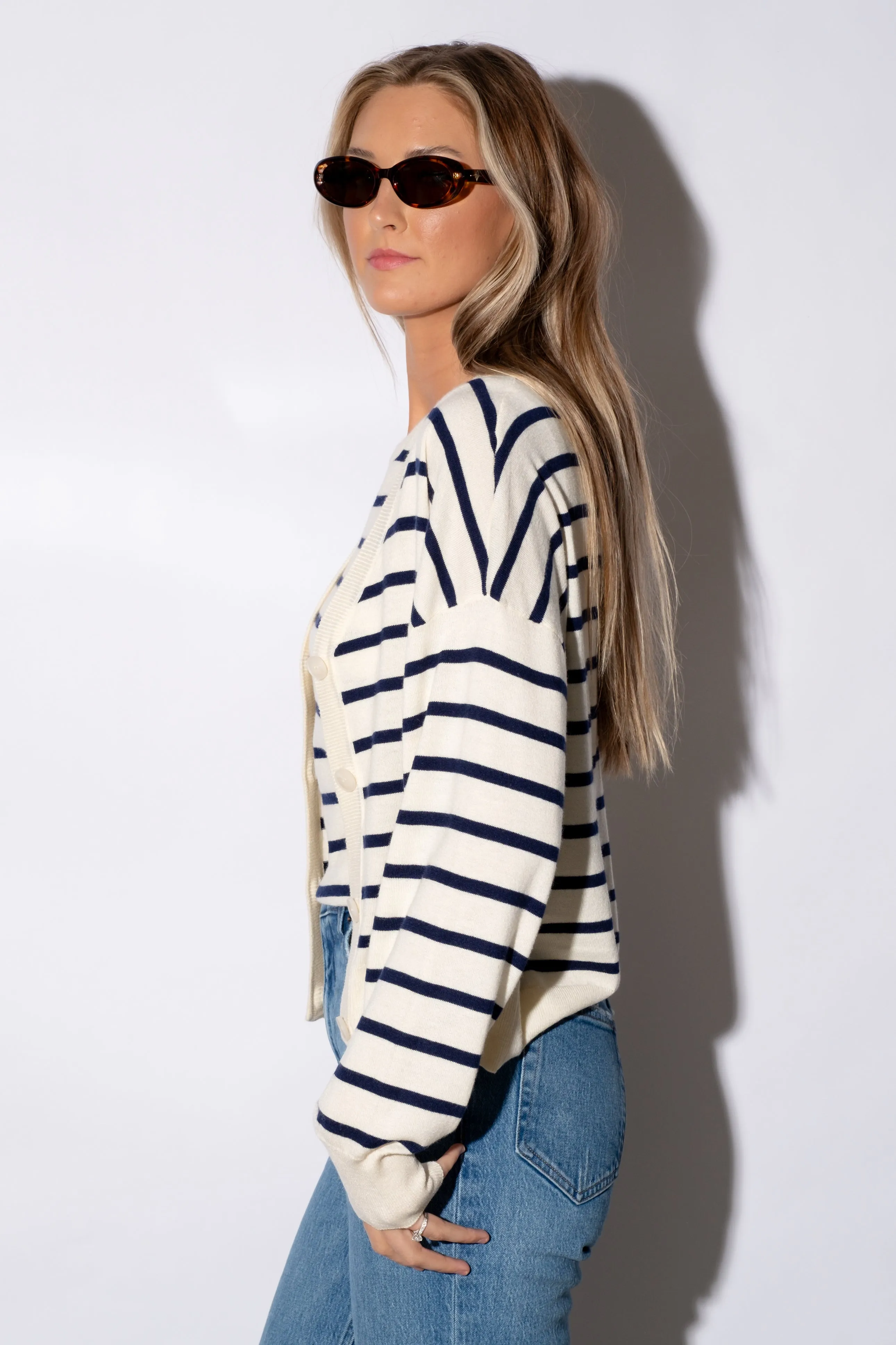 Twila Striped Cardigan