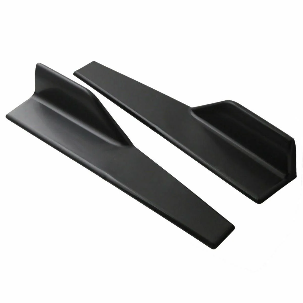 Universal Car Side Skirts 2PCs Black Bottom Line Body Kit 45cm/17.7"