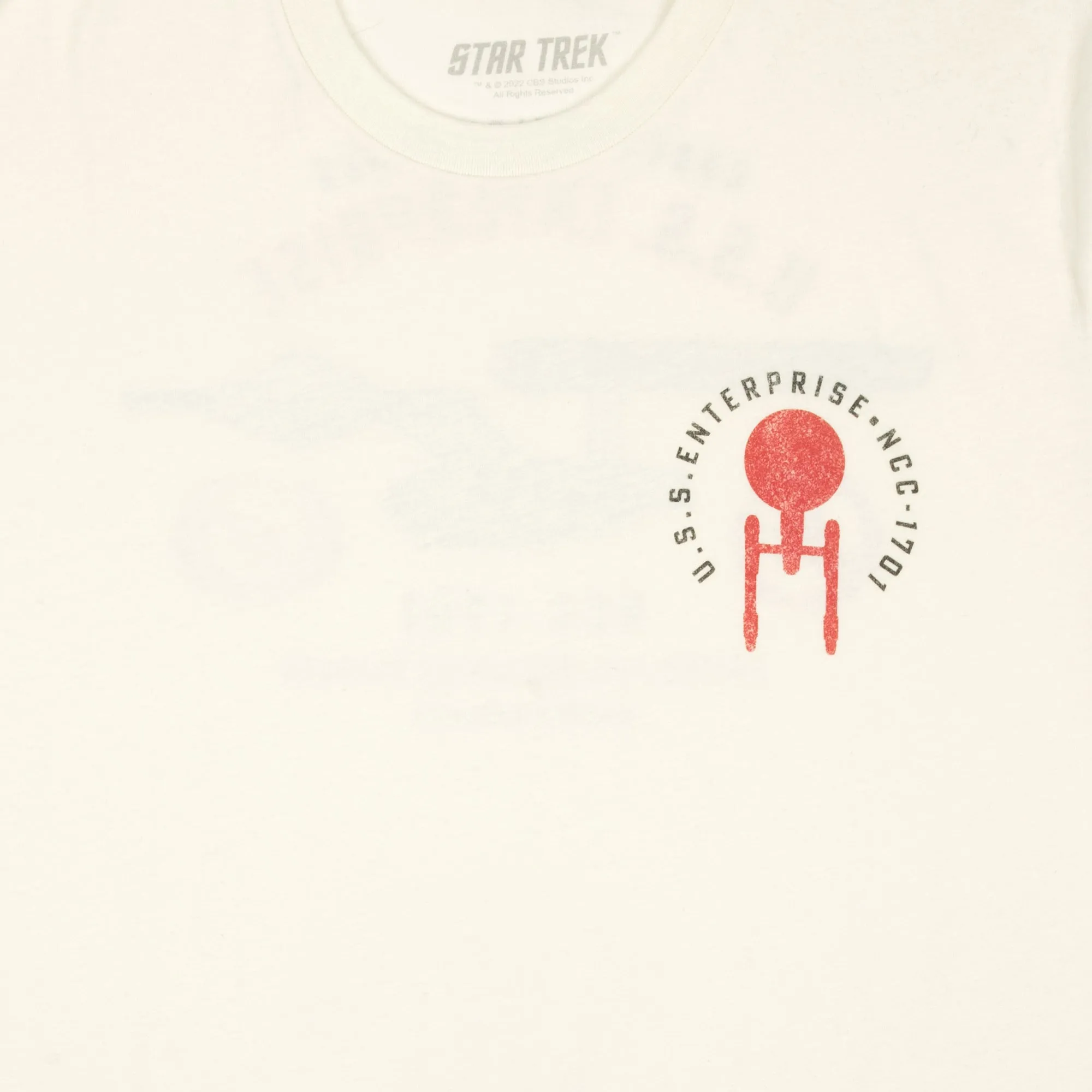 USS Enterprise NCC-1701 UFC Diagram White Tee