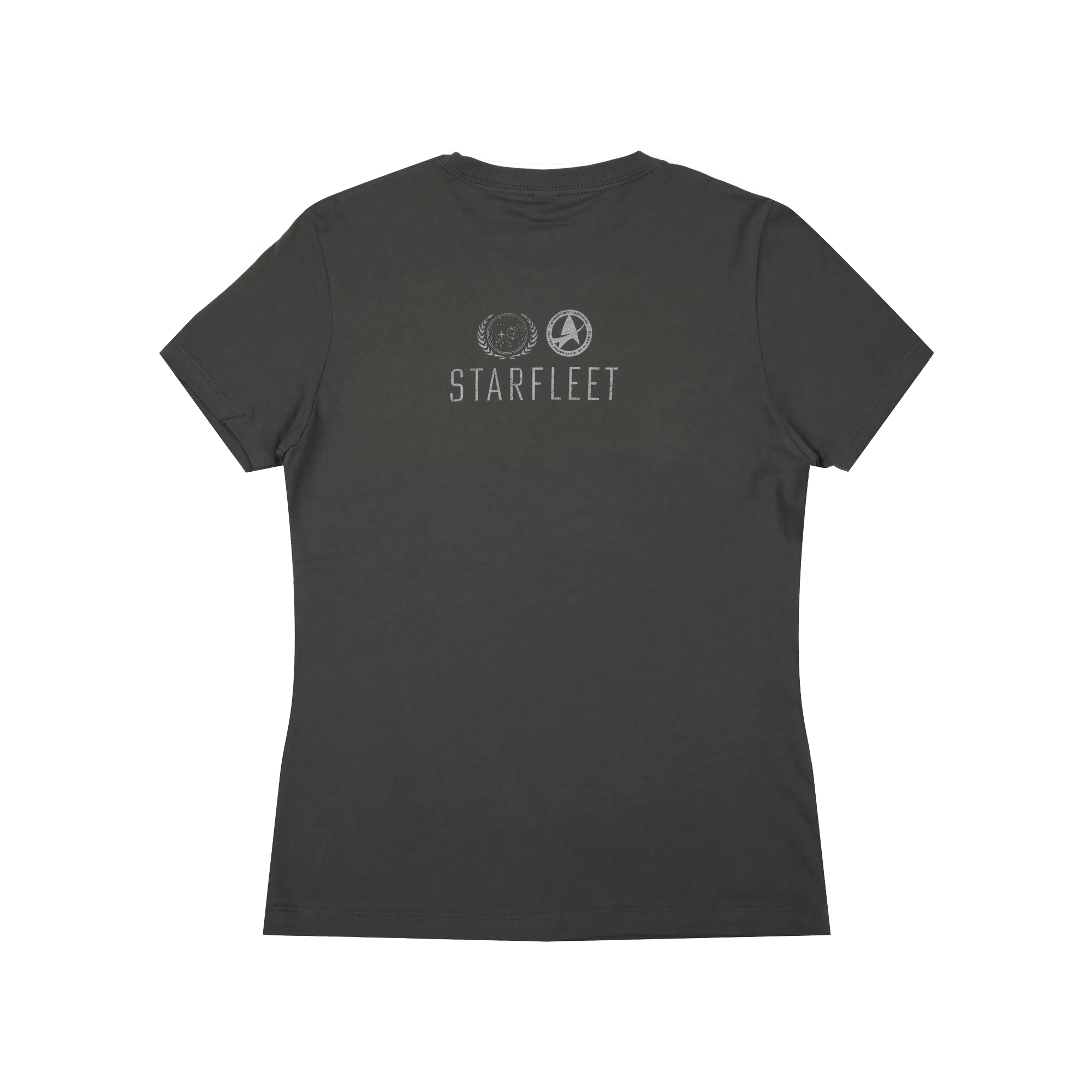 USS Enterprise Women's Charcoal Tee