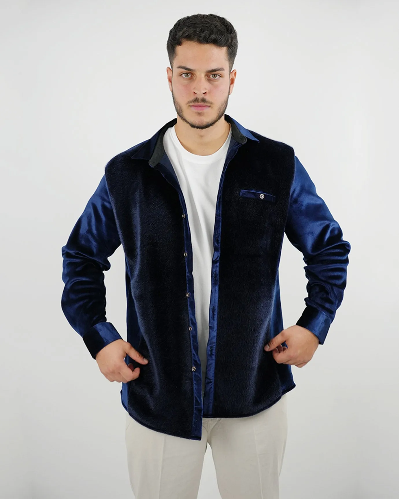 Velvet Shirt Limited Edition Navy Blue