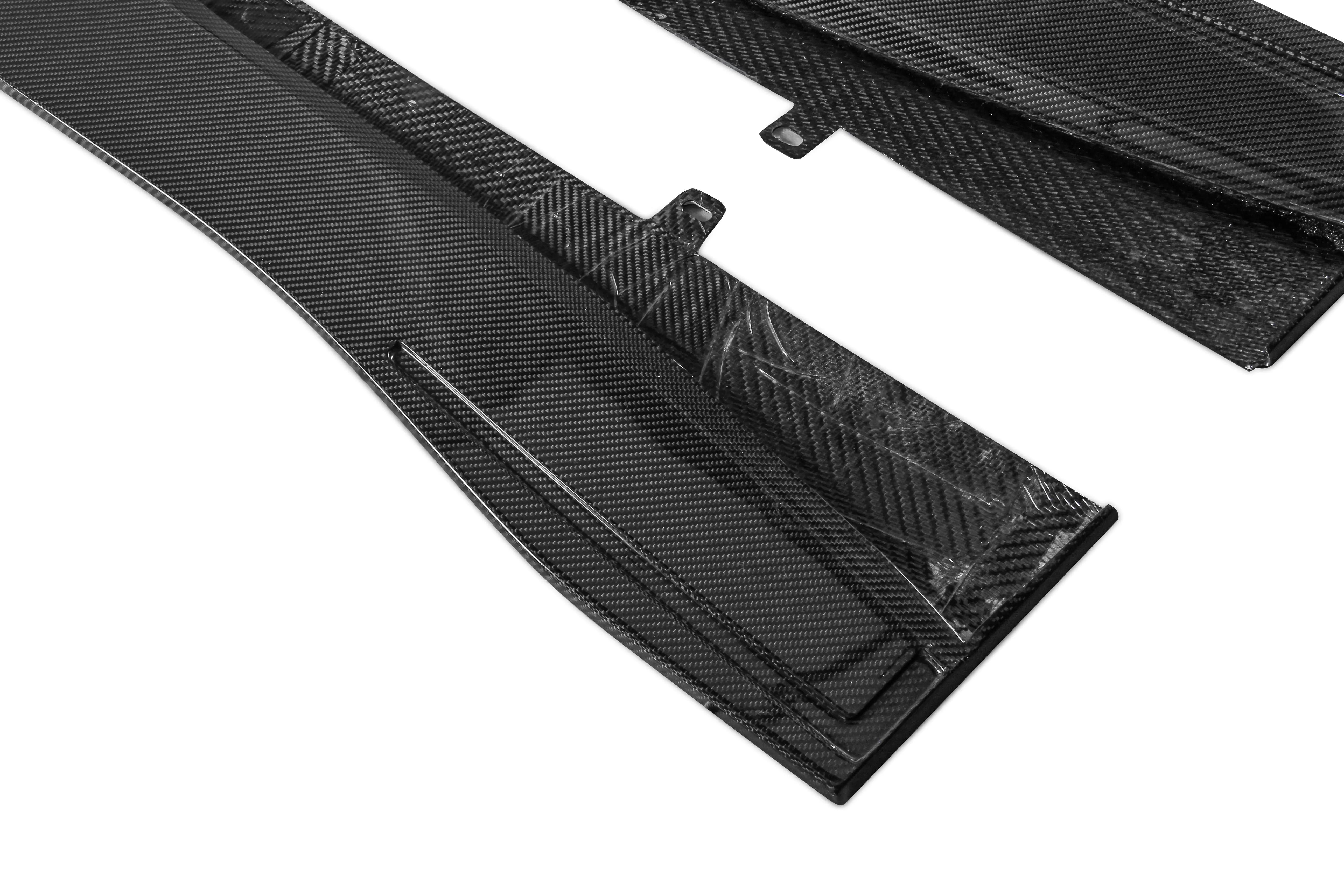 Ventus Veloce Rocker Panels & Side Skirts Extensions & Side Skirt Set for Aston Martin DB11 V8 V12 Carbon Fiber