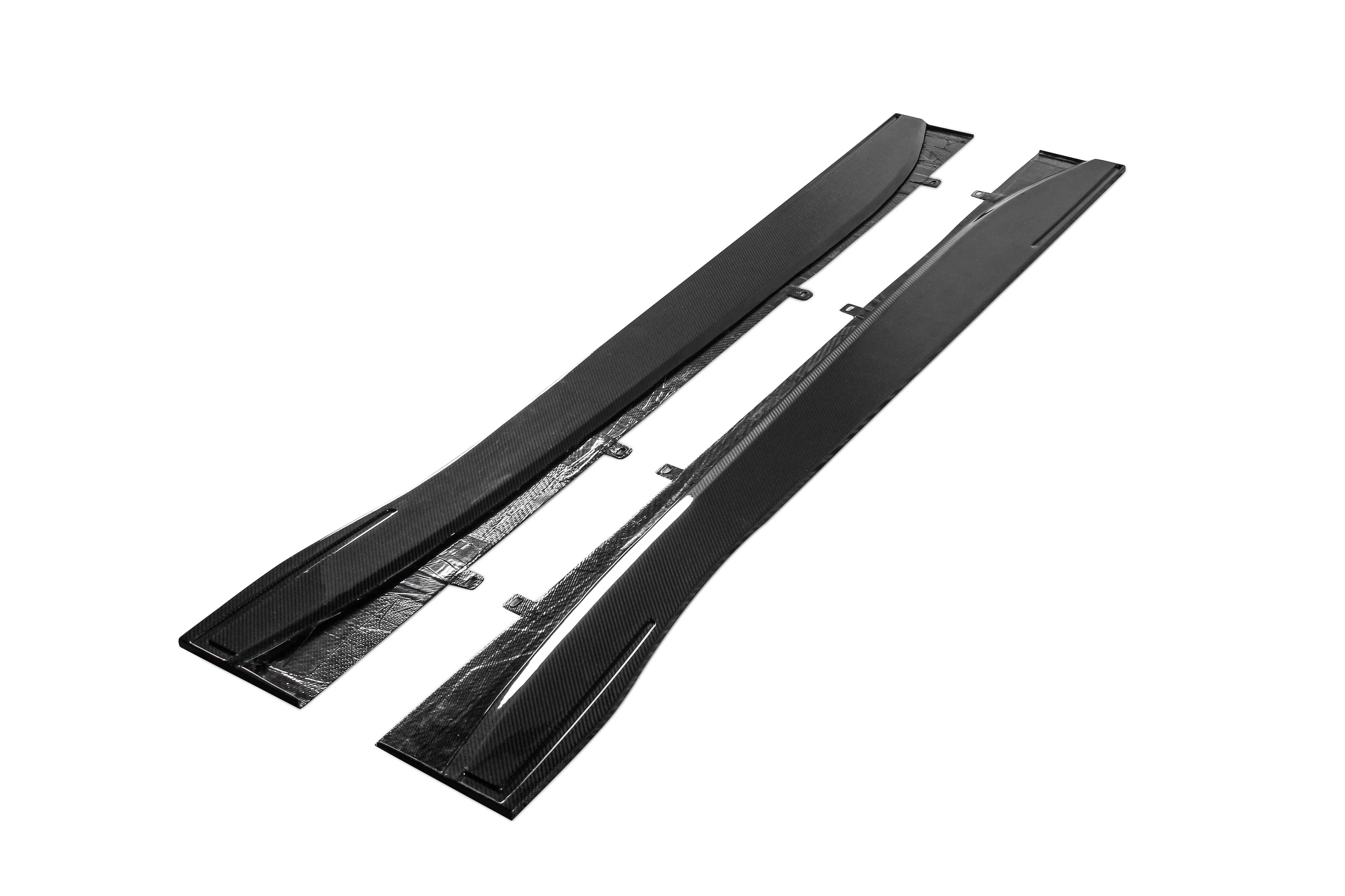 Ventus Veloce Rocker Panels & Side Skirts Extensions & Side Skirt Set for Aston Martin DB11 V8 V12 Carbon Fiber