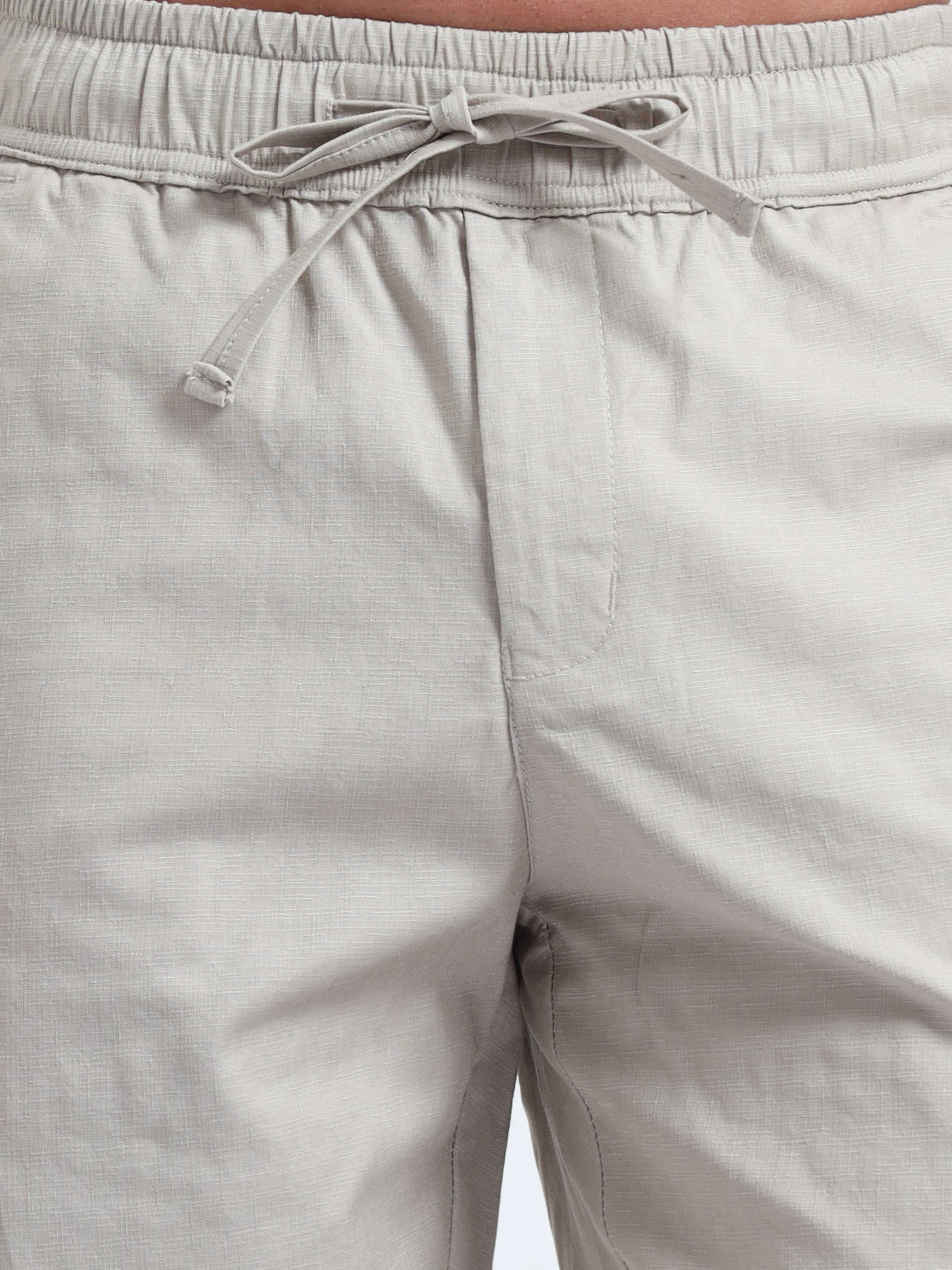 Verve Structural Beige Relaxed Pants