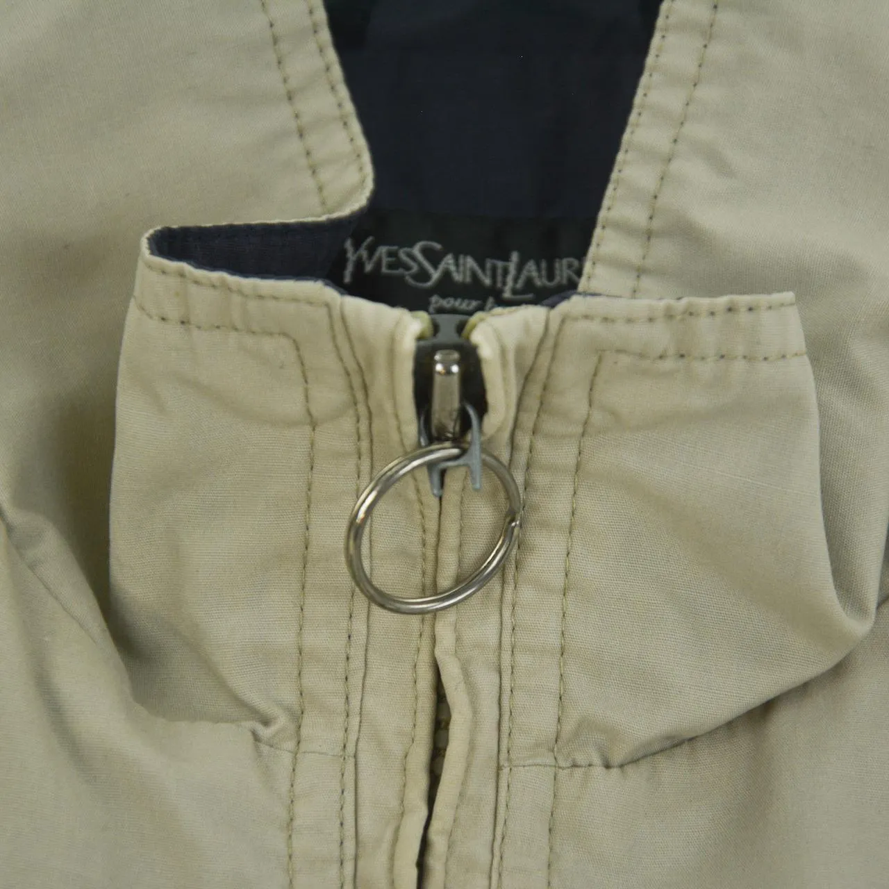 Vintage YSL Yves Saint Laurent Harrington Jacket Size XL