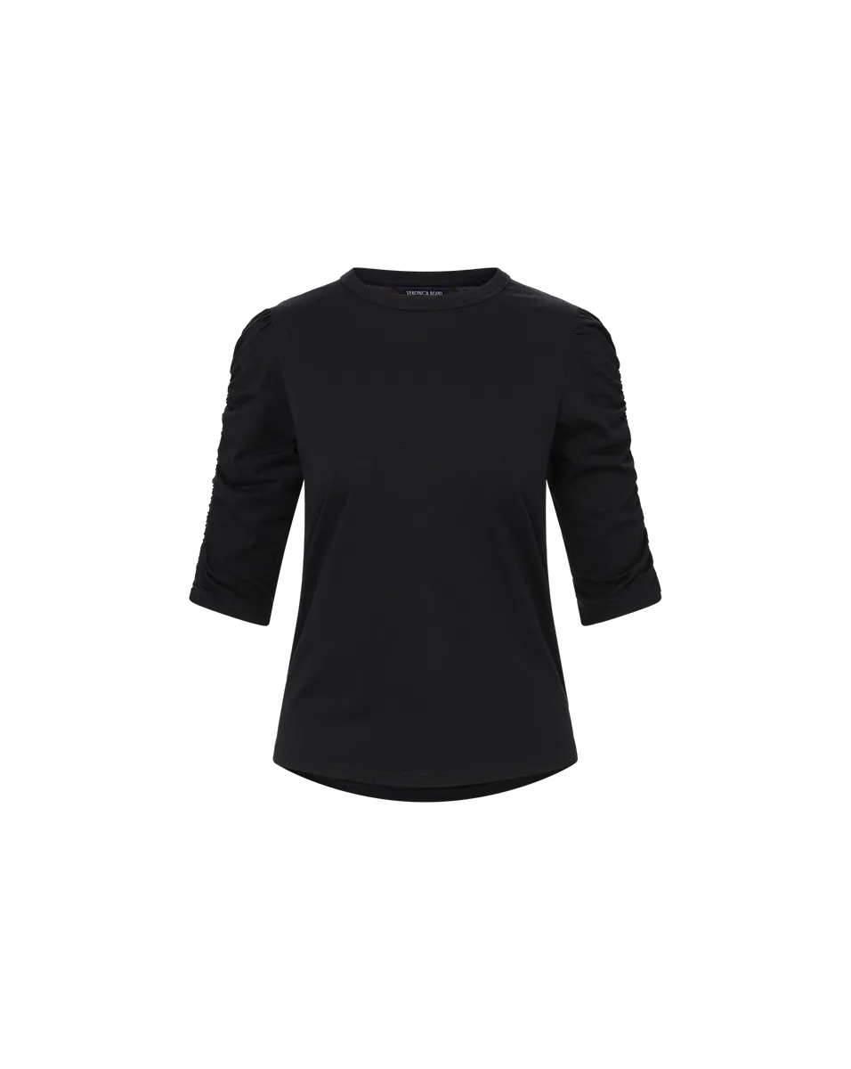 Waldorf Ruched-Sleeve Tee