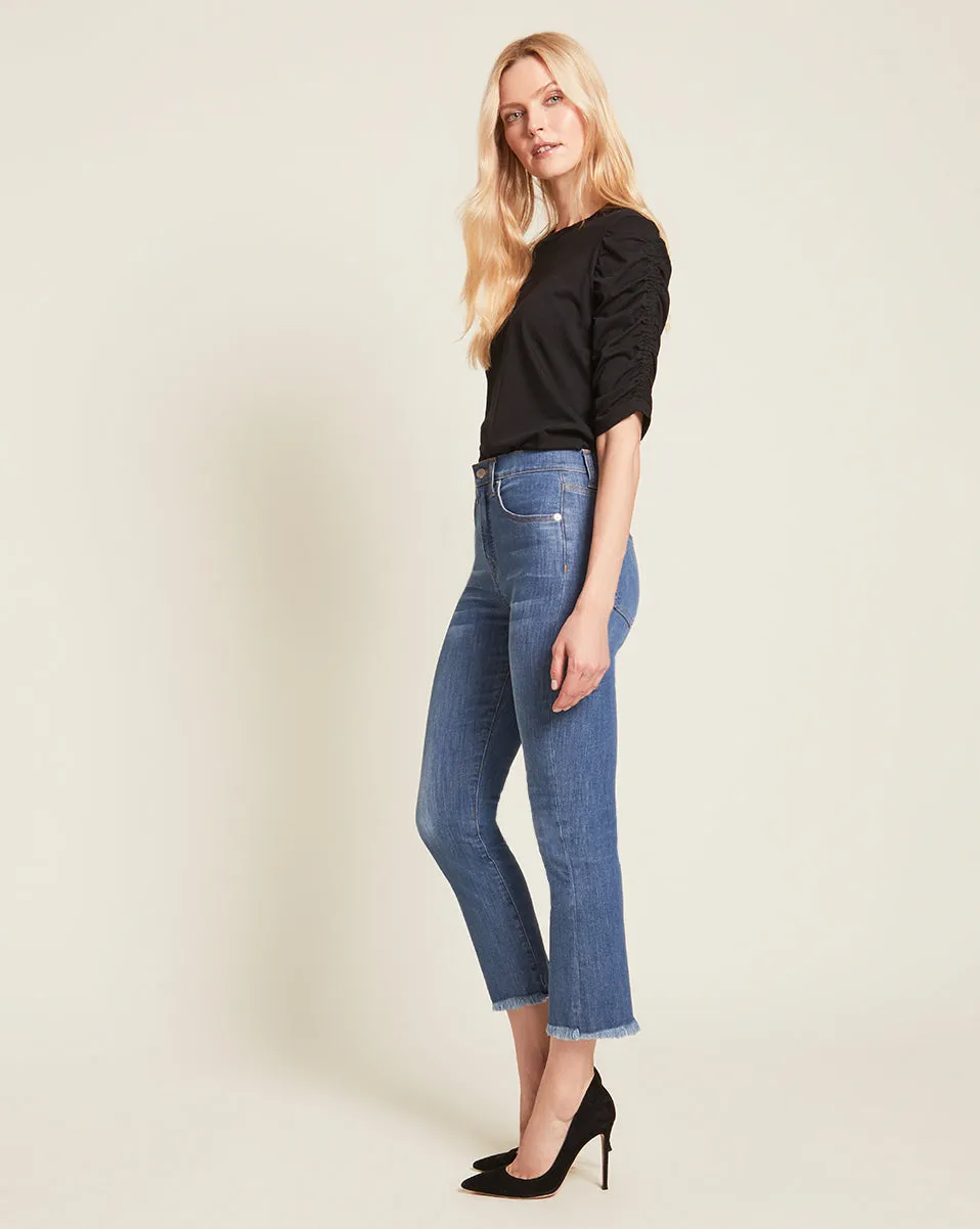Waldorf Ruched-Sleeve Tee