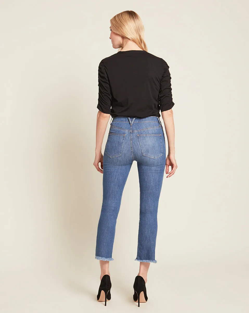 Waldorf Ruched-Sleeve Tee