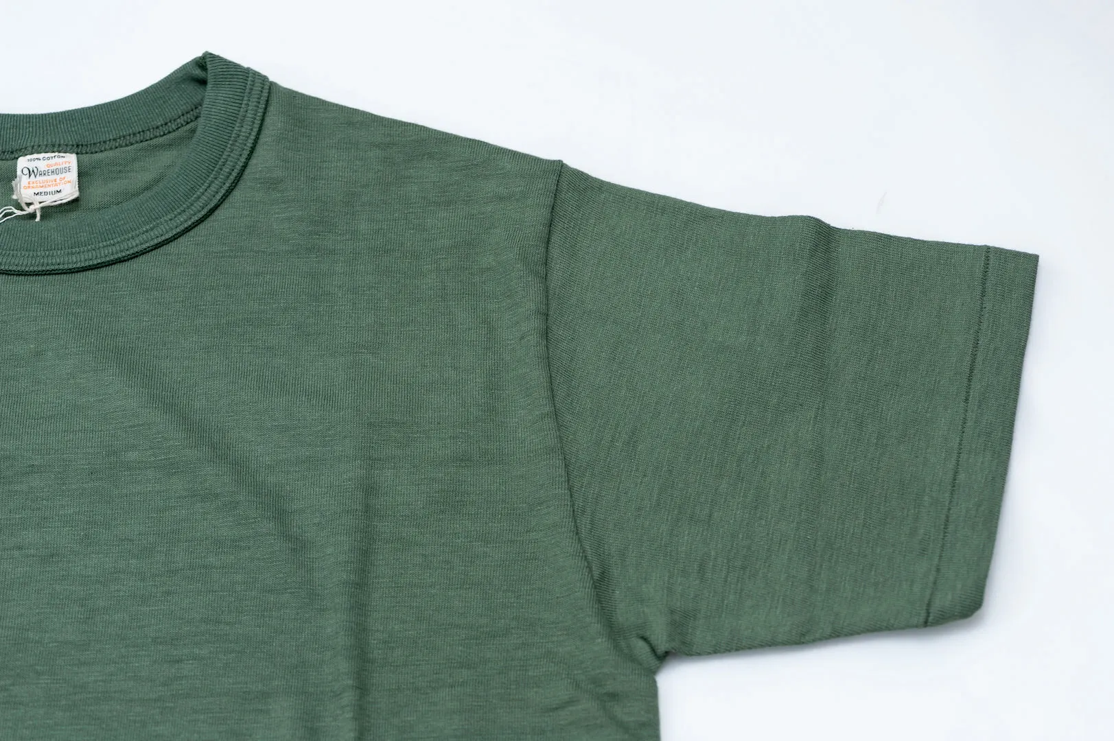 Warehouse 5.5oz "Bamboo Textured" Plain Tee (Green)