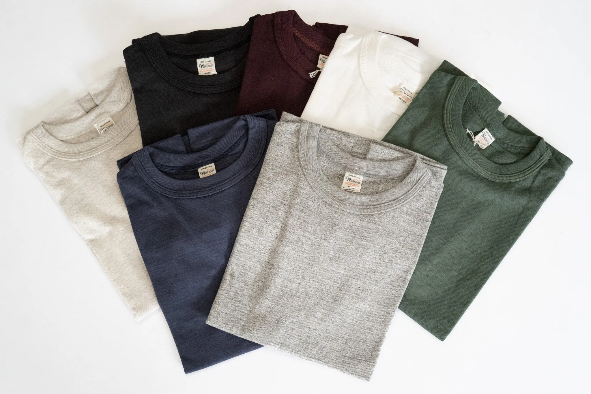 Warehouse 5.5oz "Bamboo Textured" Plain Tee (Green)
